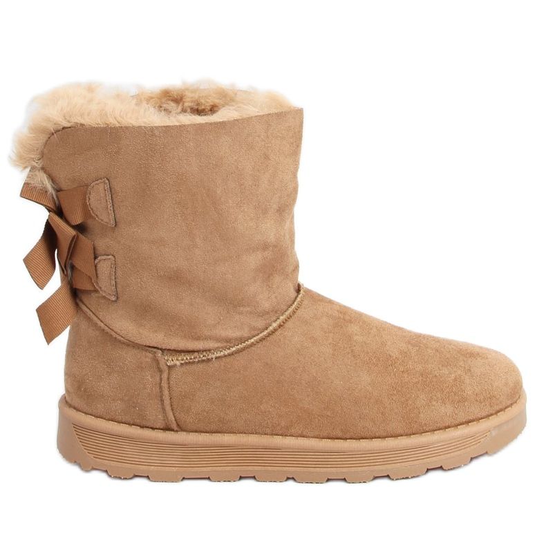Botas de neve com arcos camel 256 Camel bege