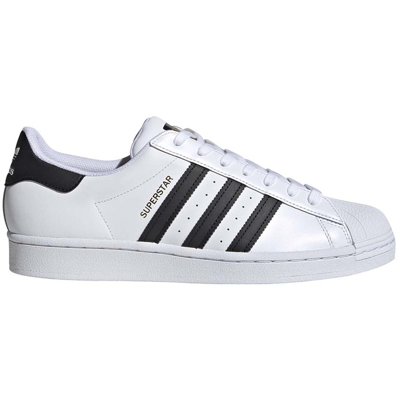Sapatos masculinos brancos Adidas Superstar EG4958 preto