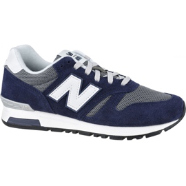 Sapatos New Balance M ML565CPC branco azul marinho cinza Sapatos New Balance M ML565CPC branco azul marinho cinza