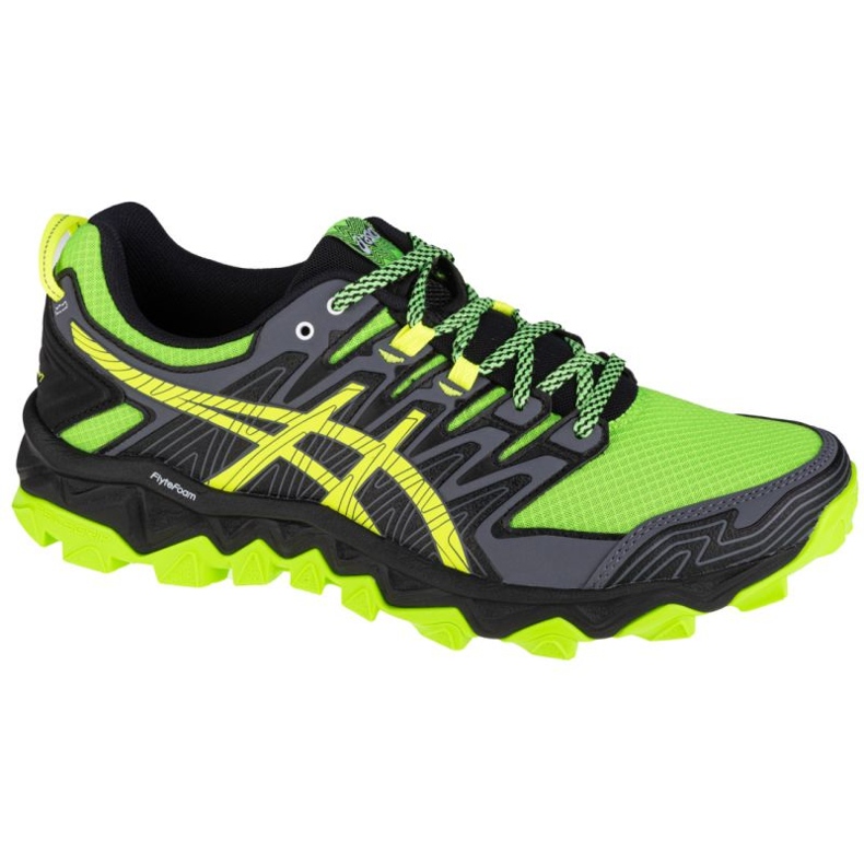 Asics Gel-FujiTrabuco 7 M 1011A197-300 preto cinza verde amarelo