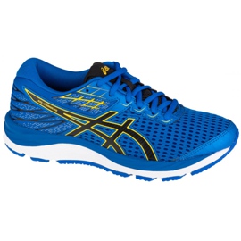 Asics Gel-Cumulus 21 Gs W 1014A069-401 preto azul amarelo