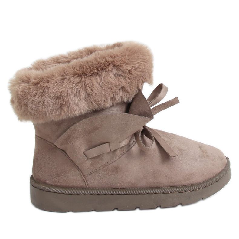 Botas de neve femininas bege A974 Khaki Botas de neve femininas bege A974 Khaki
