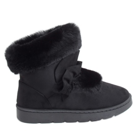 Botas de neve femininas negras A976 Preto Botas de neve femininas negras A976 Preto