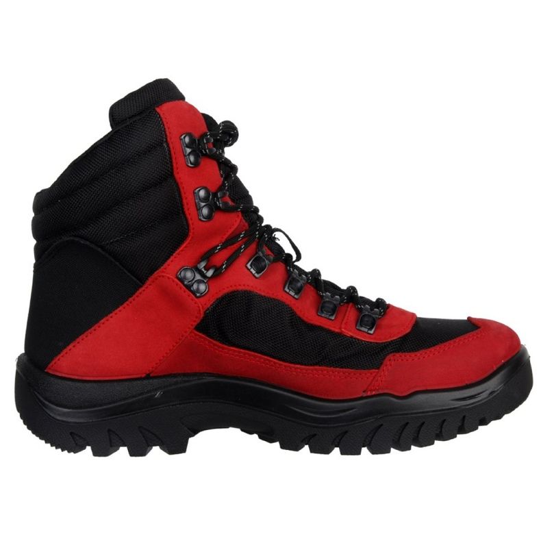 Sapatos de trekking 4F M H4Z20 OBMH253 62S preto vermelho