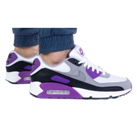Nike Air Max 90 M CD0881-104 branco preto roxo cinza