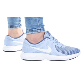 Sapato Nike Revolution 4 Gs Jr 943306-401 branco azul