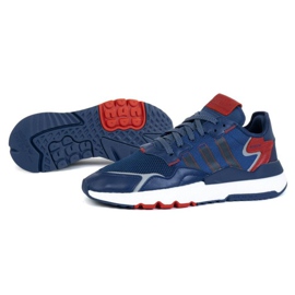Sapatos Adidas Nite Jogger M FW2052 vermelho azul marinho azul cinza Sapatos Adidas Nite Jogger M FW2052 vermelho azul marinho azul cinza