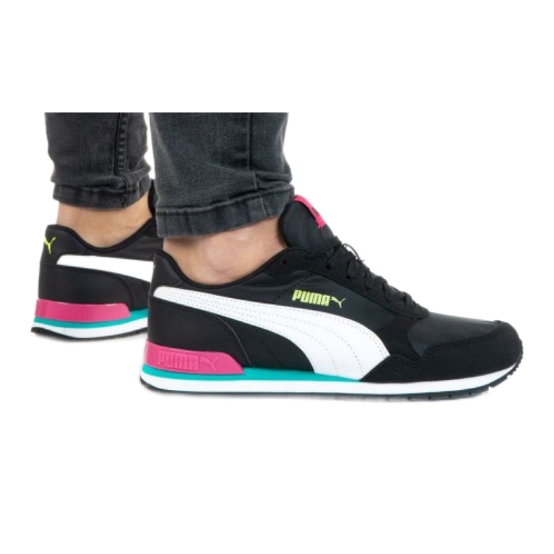 Sapatos Puma St Runner V2 Nl W 365278 35 branco preto rosa