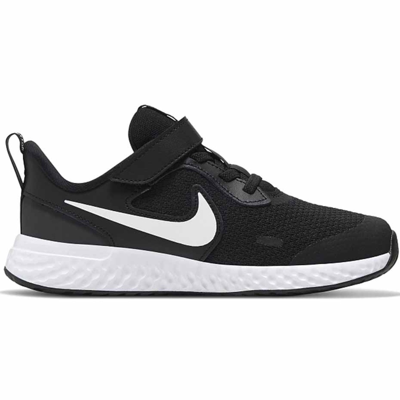 Sapatos infantis Nike Revolution 5 preto e branco BQ5672 003
