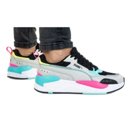 Puma X-Ray 2 Square M 373108 04 preto rosa cinza verde