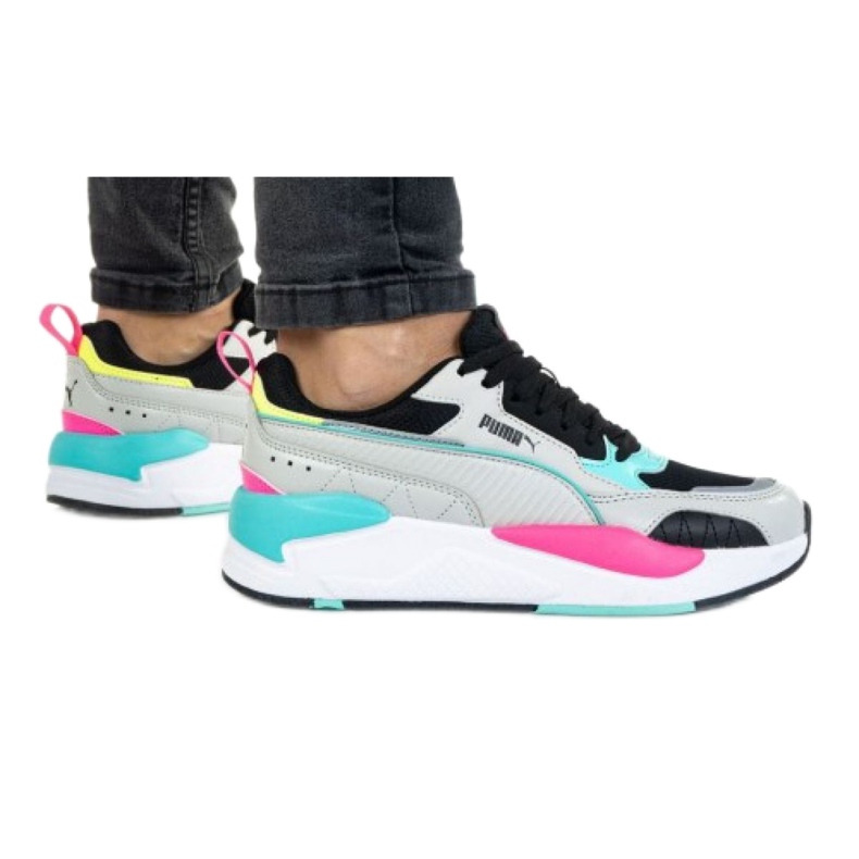 Puma X-Ray 2 Square M 373108 04 preto rosa cinza verde