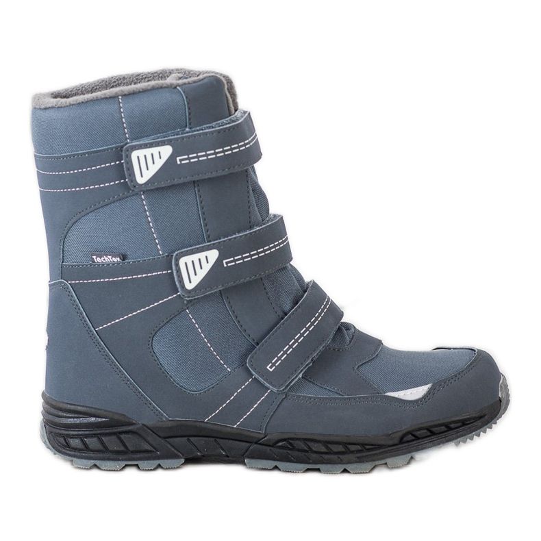 SHELOVET Botas de velcro para neve azul