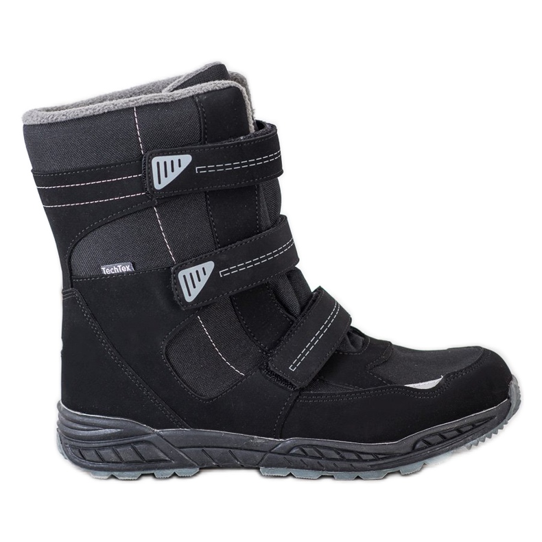 SHELOVET Botas de velcro para neve preto