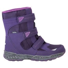 SHELOVET Botas de velcro para neve roxo