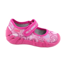 Calçados infantis Befado 109P162 rosa prata