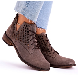 Nicole Botas femininas de camurça marrom susannah