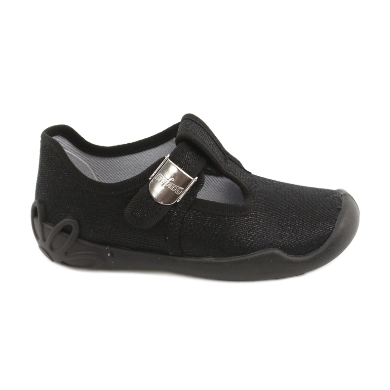Sapatos infantis Befado blanka preto 115X006 prata