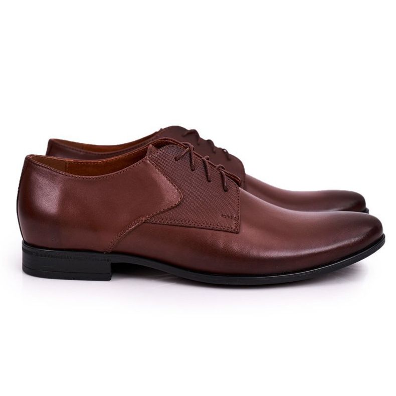 Bednarek Polish Shoes Sapatos de couro masculino Bednarek Brown castanho