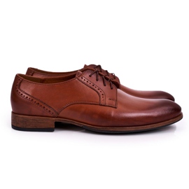 Bednarek Polish Shoes Sapatos de couro masculino com solado claro Bednarek marrom claro