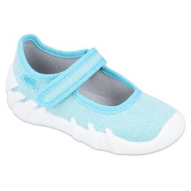 Sapatos infantis Befado turquesa rápido 109P225 azul