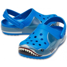 Crocs para crianças Fun Lab Shark Band Clg K azul 206271 4JL
