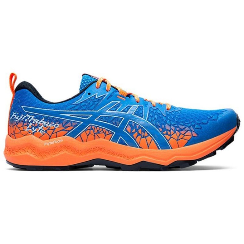 Tênis Asics Fujitrabuco Lyte M 1011A700-400 azul laranja