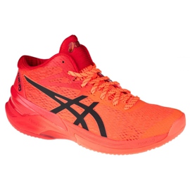 Tênis de vôlei Asics Sky Elite Ff Mt Tokyo M 1051A056-701 vermelho laranjas e vermelhos