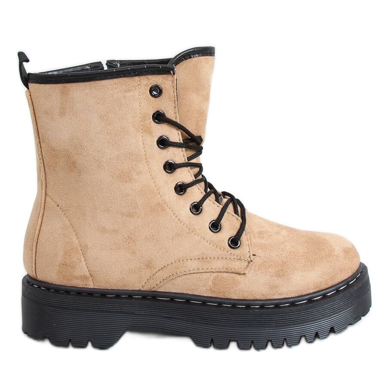 Trabalhadores em uma sola grossa LKS3 Khaki bege cáqui