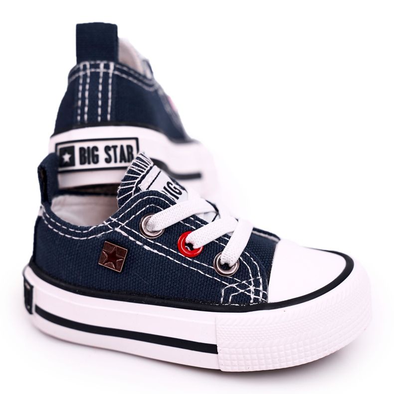 Tênis infantil clássico baixo Big Star HH374195 azul marinho