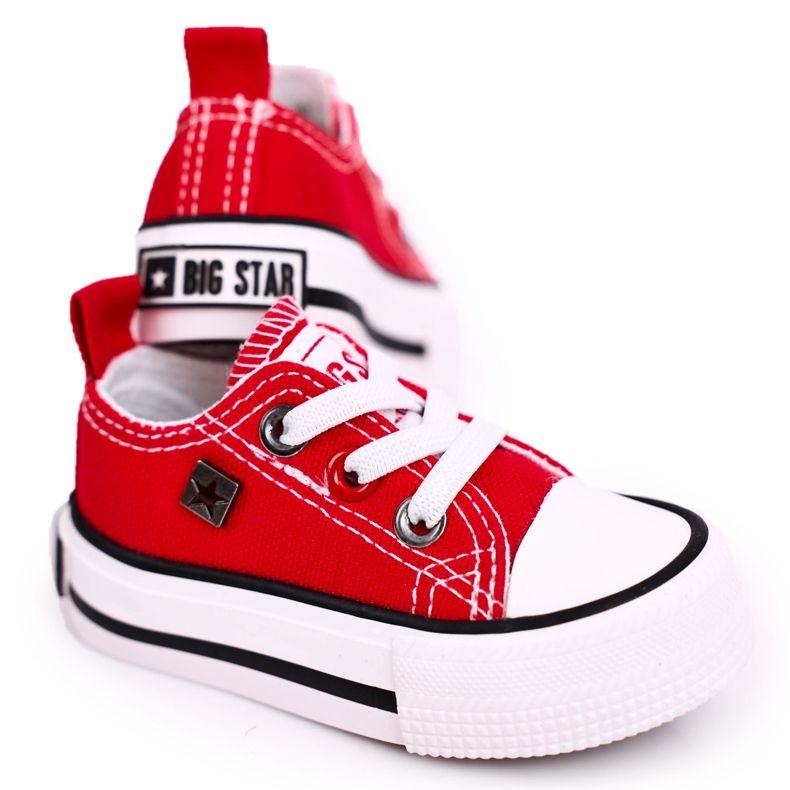 Tênis infantil clássico baixo Big Star HH374196 vermelho