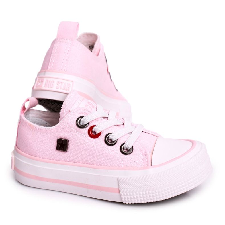 Tênis infantil clássico baixo Big Star HH374093 rosa