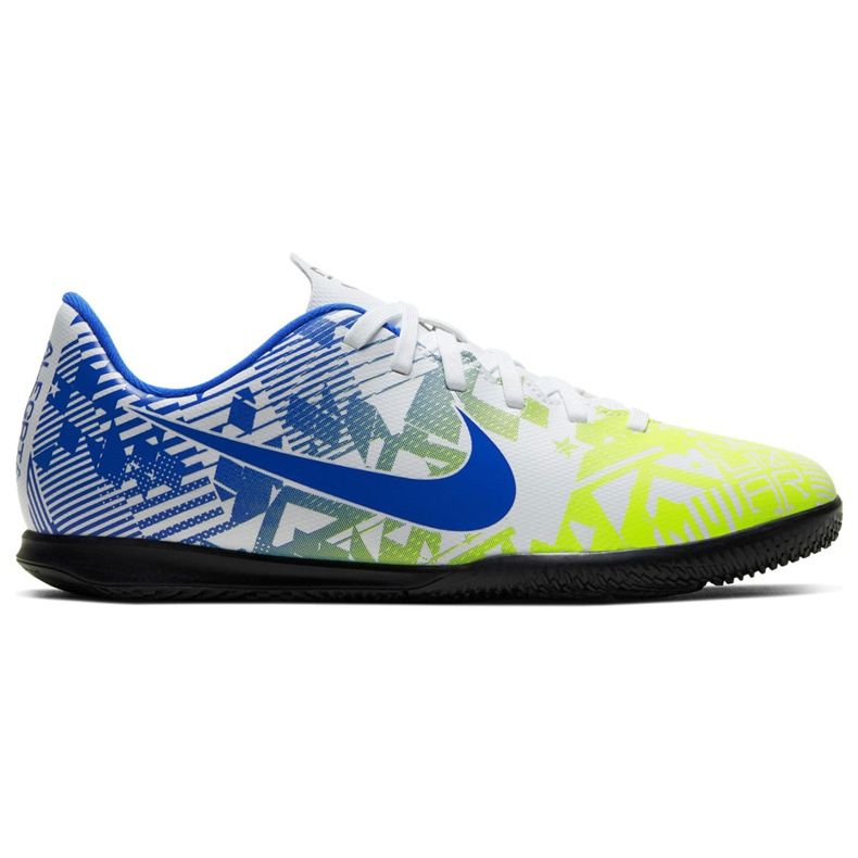 Chuteiras Nike Mercurial Vapor 13 Club Njr Ic Junior CV9352 104 branco azul multicolorido