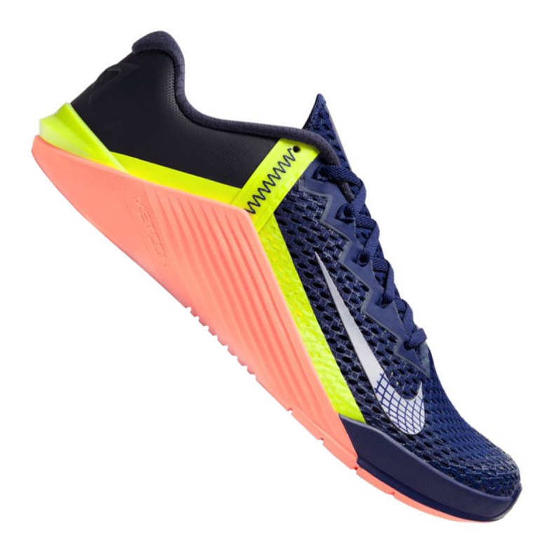 Tênis de treinamento Nike Metcon 6 M CK9388-400 preto multicolorido