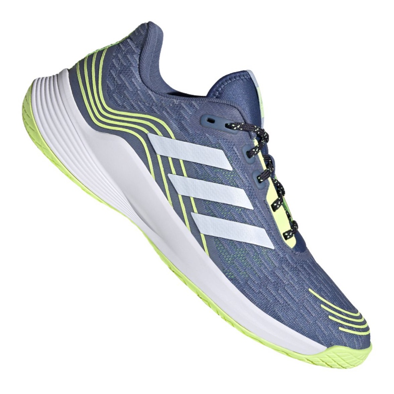 Tênis de voleibol Adidas Novaflight M FX1763 multicolorido azul