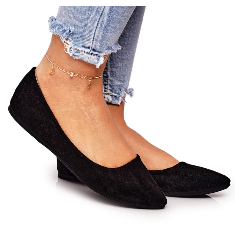 PS1 Delicate Ballerina In Spitz Black Dermeno Suede preto