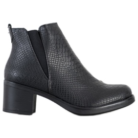 Sweet Shoes Botas com estampa de cobra preto