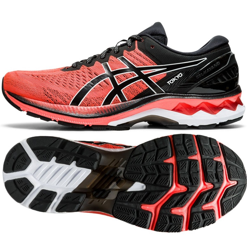 Asics Gel Kayano 27 Tokyo M 1011B077-600 preto vermelho