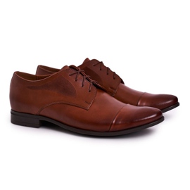Bednarek Polish Shoes Chinelos masculinos de couro marrom