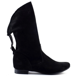 Olivier Openwork Elena botas pretas preto Olivier Openwork Elena botas pretas preto
