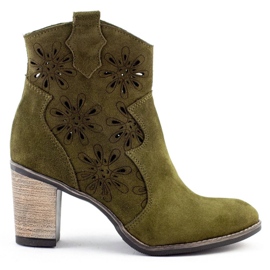 Olivier Salto alto Openwork Lena green verde Olivier Salto alto Openwork Lena green verde
