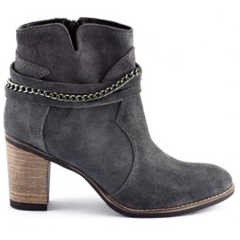 Olivier Botas com corrente Megi cinza Olivier Botas com corrente Megi cinza