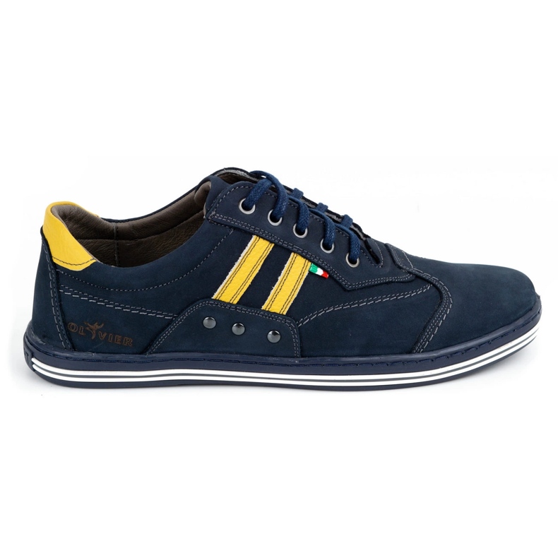 ABIS Sapatos masculinos 1801N azul marinho