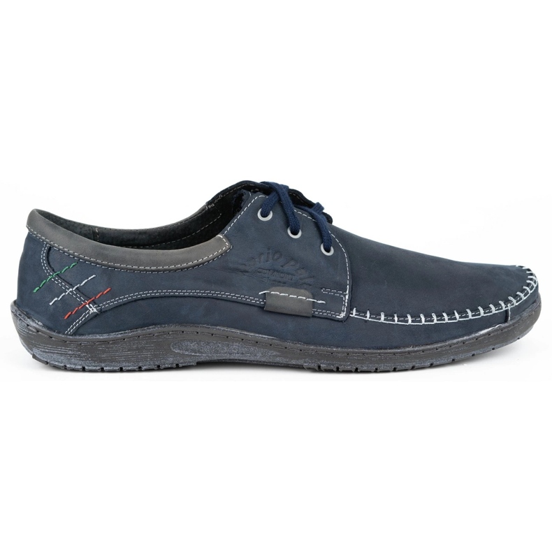 Mario Pala Sapatos masculinos 539 azul marinho
