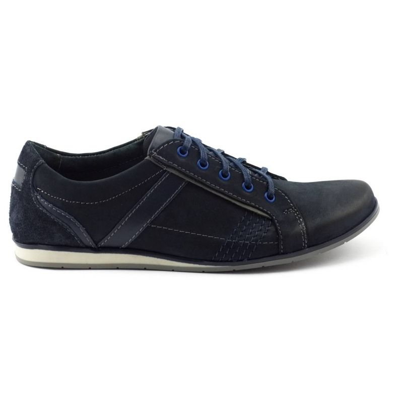 KOMODO Sapatos masculinos 854 Granat azul marinho