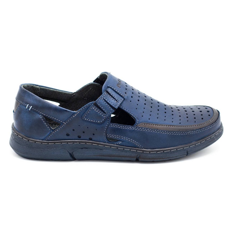 Polbut Sapatos abertos de verão masculino J73L azul marinho