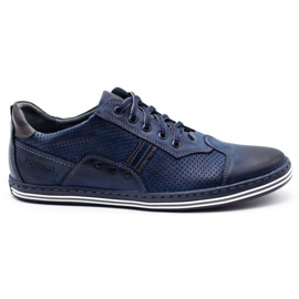 Polbut Sapatos casuais masculinos 1801P azul marinho azul-marinho
