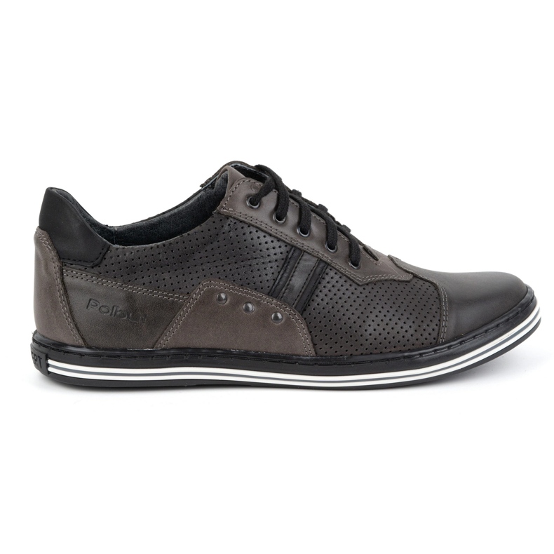 Polbut Sapatos casuais masculinos 1801P cinza