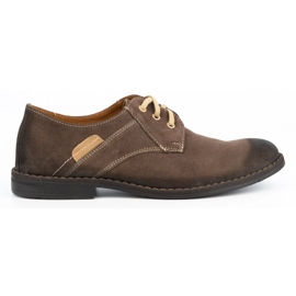KENT 272 sapatos masculinos casuais marrons marrom