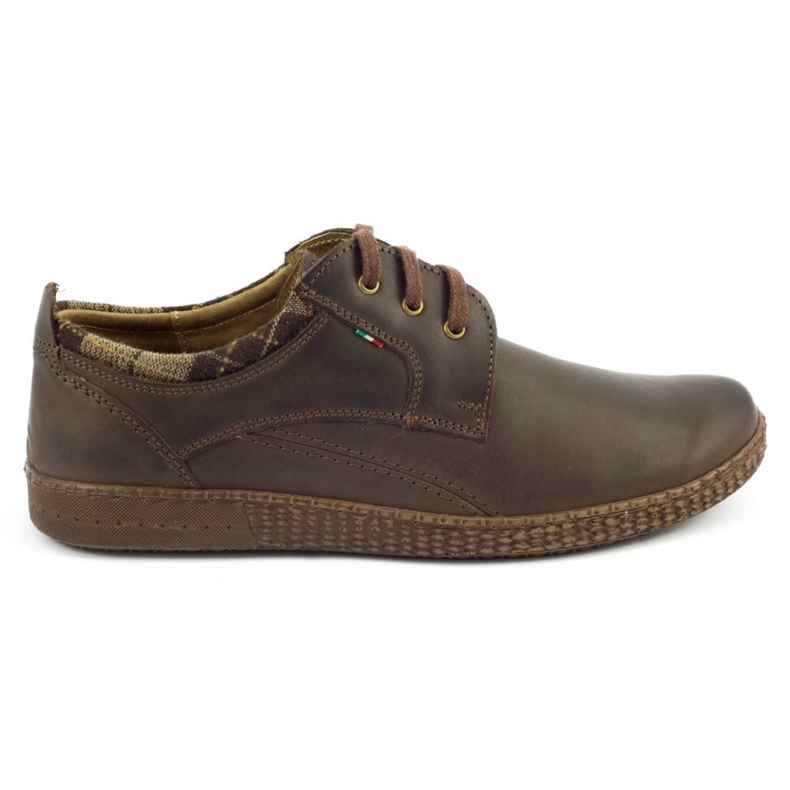 Sapatos masculinos casuais 287M marrom castanho