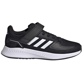 Sapatos infantis Adidas Runfalcon 2.0 pretos FZ0113 branco